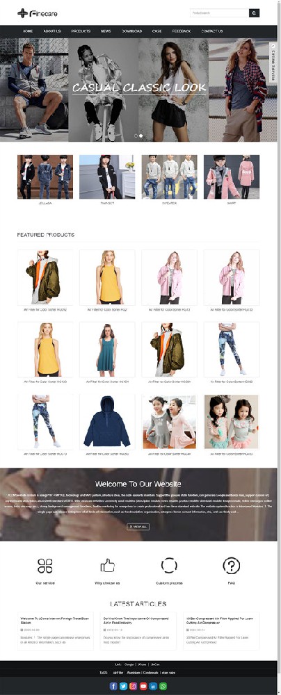 C26 服装服饰童装响应式模板